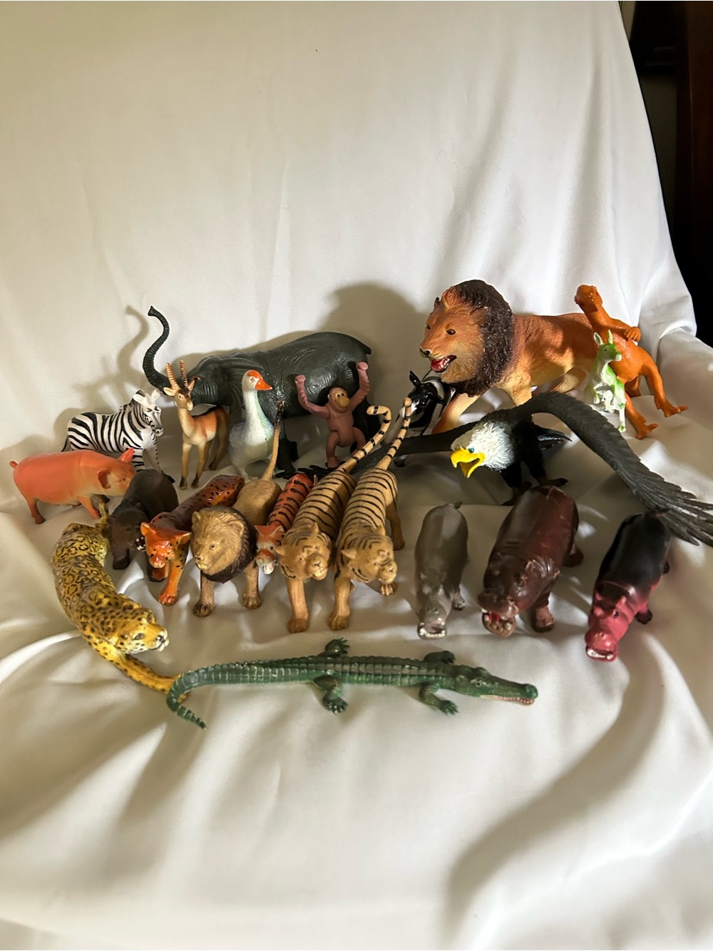 Assorted Plastic Wild Animal Toy Set - Multicolor